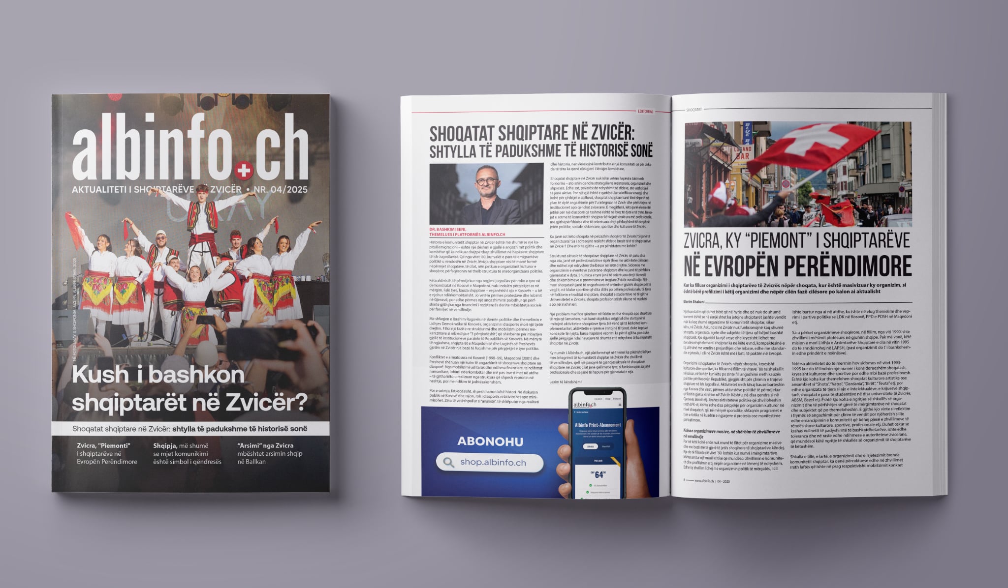Kush po i organizon shqiptarët e Zvicrës?, vjen numri më ri i magazinës albinfo.ch