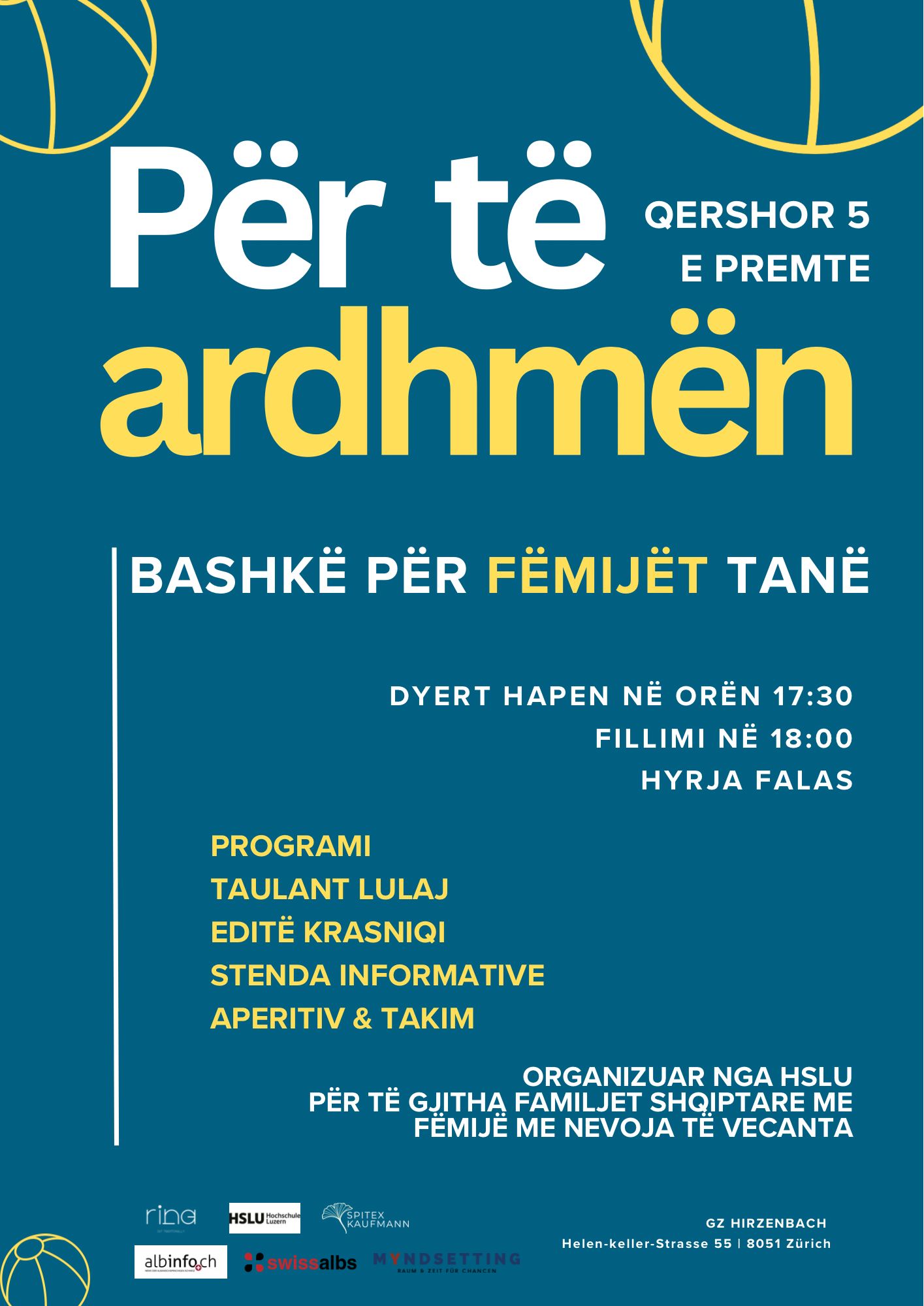 Ftesë për mbrëmjen e prindërve  Së bashku për fëmijët tanë