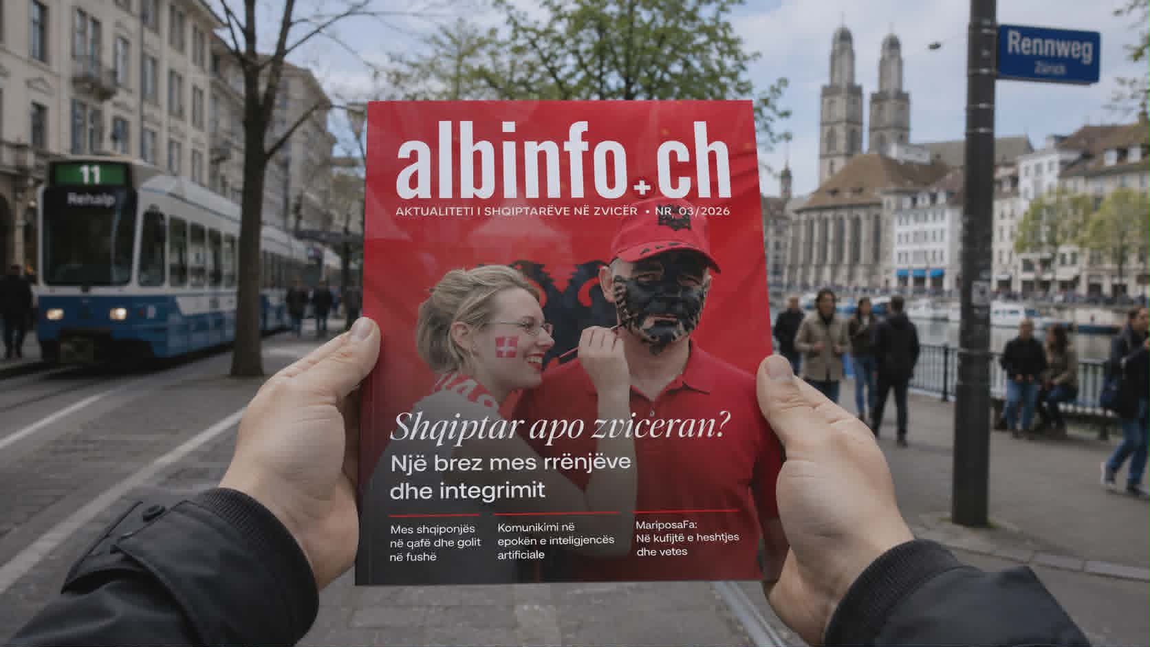  Një brez mes rrënjëve dhe integrimit   temë bosht e numrit të ri të albinfo ch
