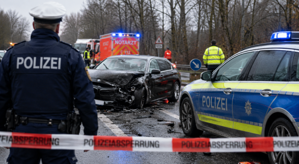 Aksident, policia gjermane.