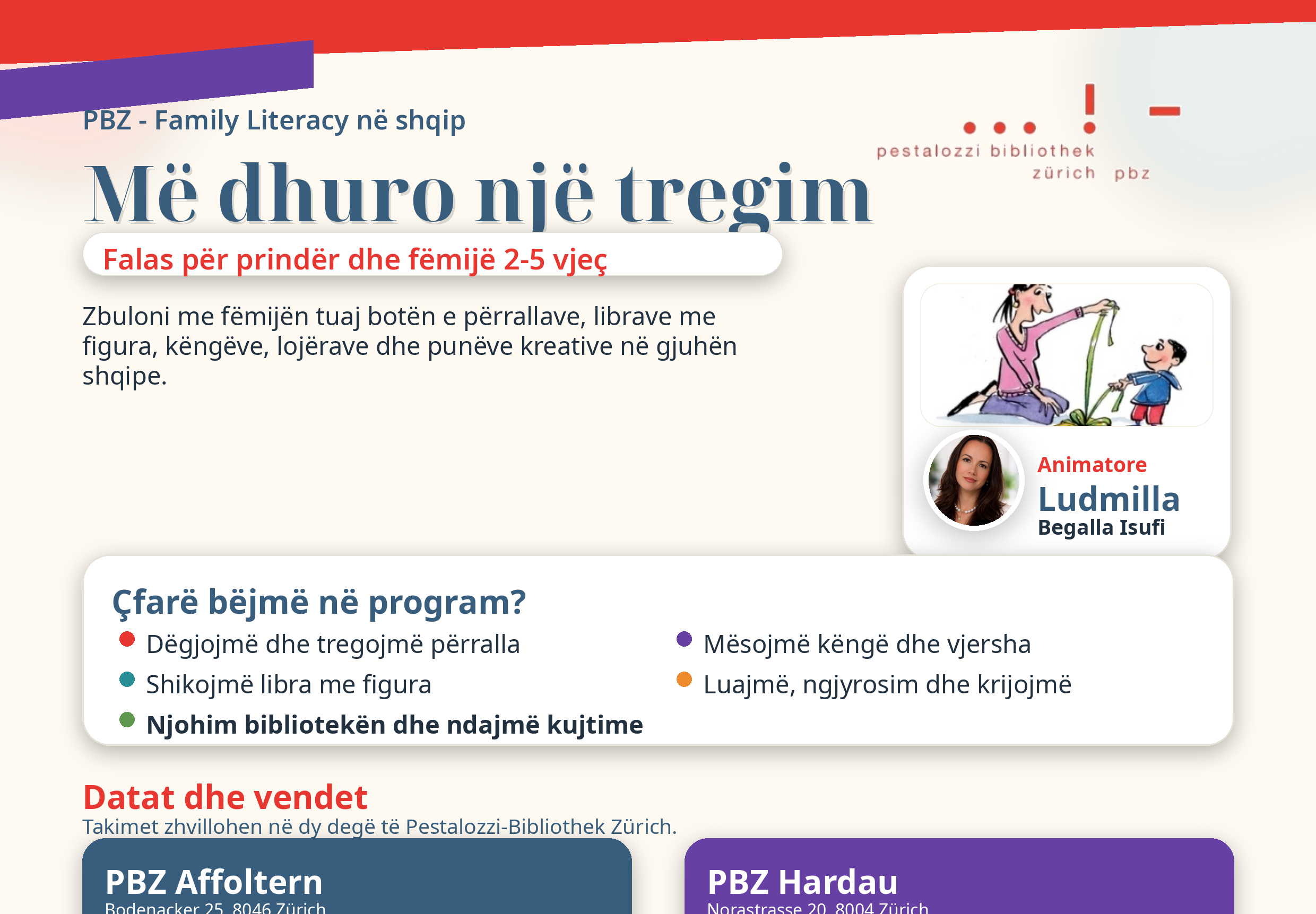 Program falas në gjuhën shqipe për fëmijët shqiptarë në Cyrih