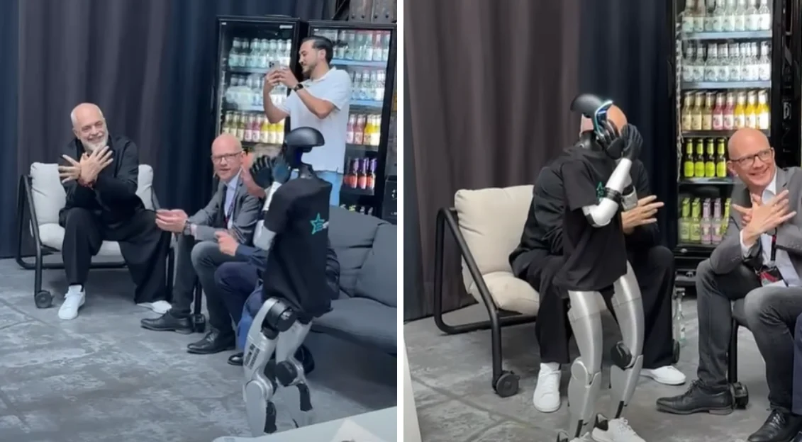 Rama  mëson  robotin të bëjë shqiponjën