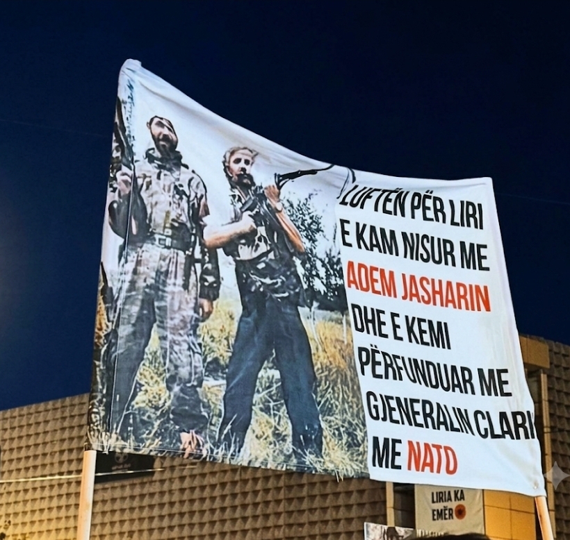 Protesta vazhdon për të nëntën natë në Prishtinë  publikohet mesazh për luftën e UÇK së
