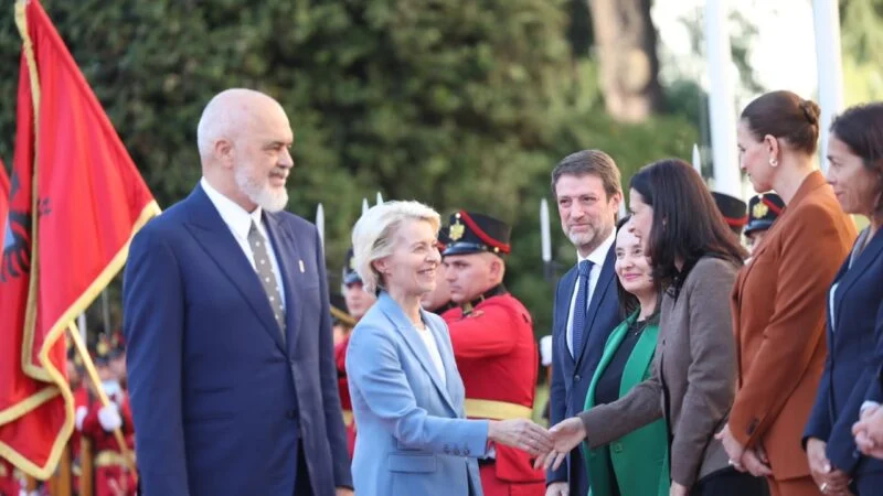 Ursula von der Leyen vlerëson progresin e bërë nga Shqipëria në rrugën drejt BE së