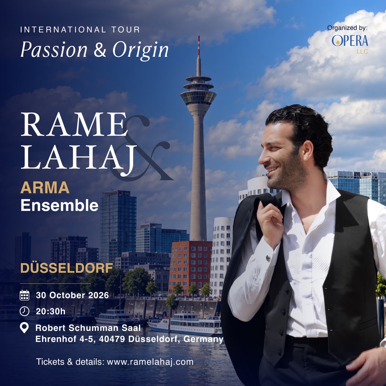 Pas suksesit në Cyrih  Rame Lahaj vazhdon turneun  Passion   Origin  në Düsseldorf dhe Vjenë
